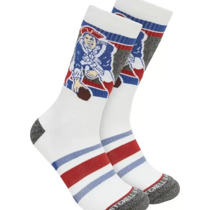 Mitchell & Ness Accessories-Interception Crew Socks New England Patriots