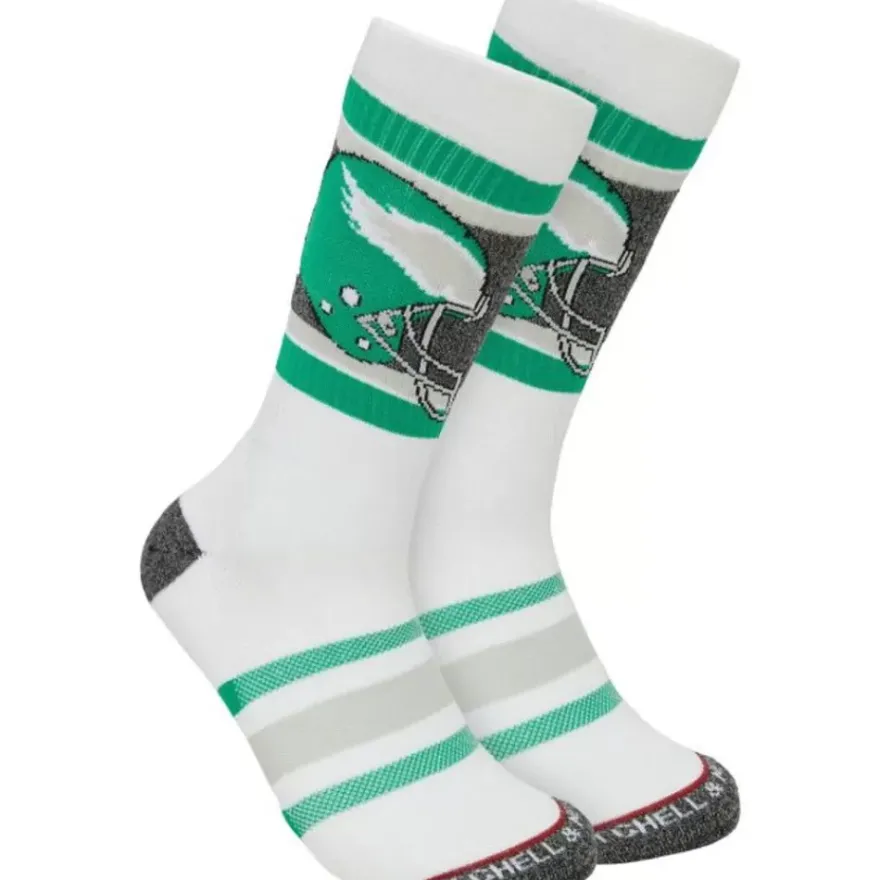 Mitchell & Ness Accessories-Interception Crew Socks Philadelphia Eagles