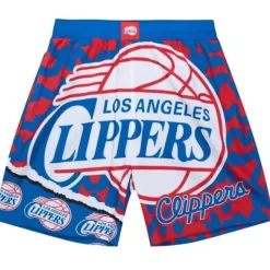 Mitchell & Ness Shorts-Jumbotron 2.0 Sublimated Shorts Los Angeles Clippers