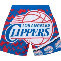 Mitchell & Ness Shorts-Jumbotron 2.0 Sublimated Shorts Los Angeles Clippers