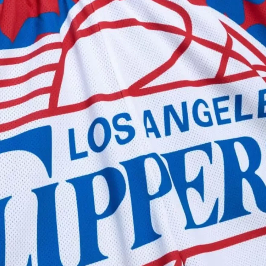 Mitchell & Ness Shorts-Jumbotron 2.0 Sublimated Shorts Los Angeles Clippers