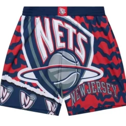 Mitchell & Ness Shorts-Jumbotron 2.0 Sublimated Shorts New Jersey Nets