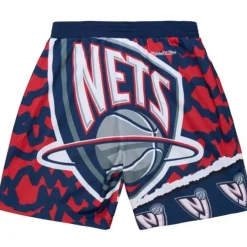 Mitchell & Ness Shorts-Jumbotron 2.0 Sublimated Shorts New Jersey Nets