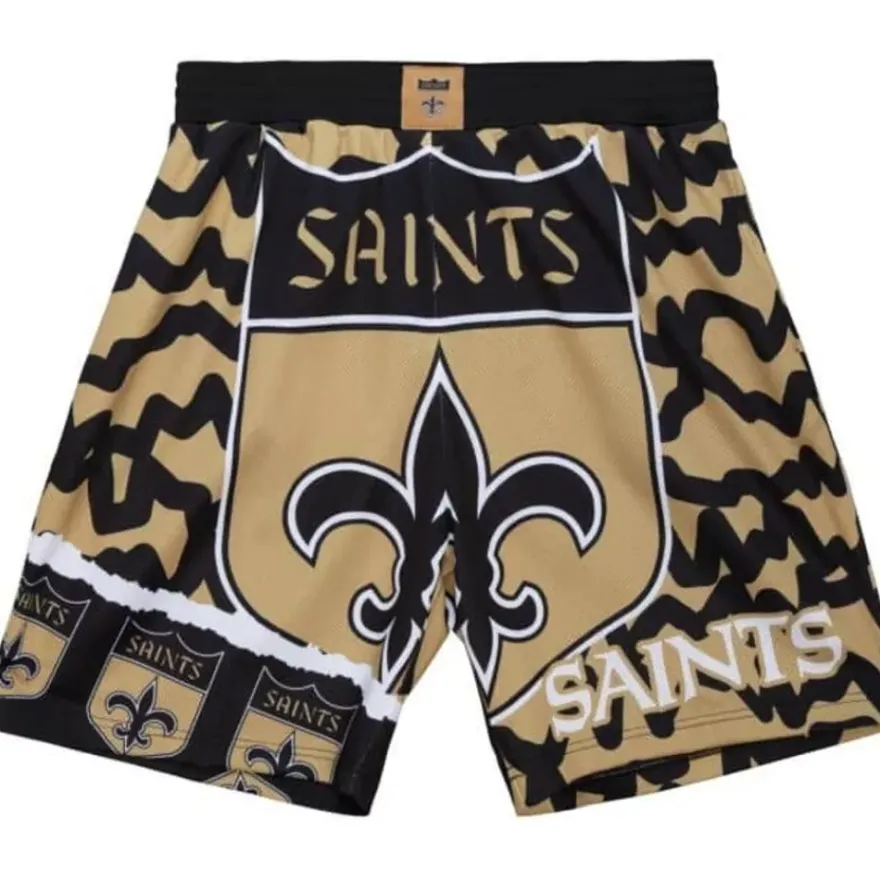 Mitchell & Ness Shorts-Jumbotron 2.0 Sublimated Shorts New Orleans Saints