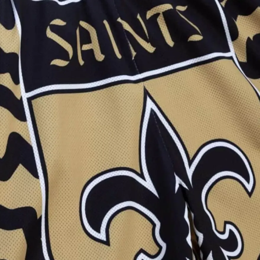 Mitchell & Ness Shorts-Jumbotron 2.0 Sublimated Shorts New Orleans Saints