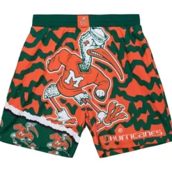Mitchell & Ness Shorts-Jumbotron 2.0 Sublimated Shorts University Of Miami