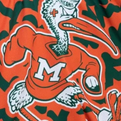 Mitchell & Ness Shorts-Jumbotron 2.0 Sublimated Shorts University Of Miami