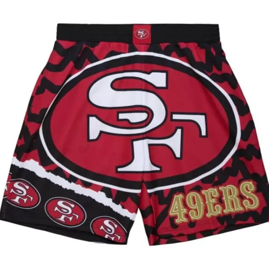 Mitchell & Ness Shorts-Jumbotron 2.0 Sublimated Shorts San Francisco 49Ers