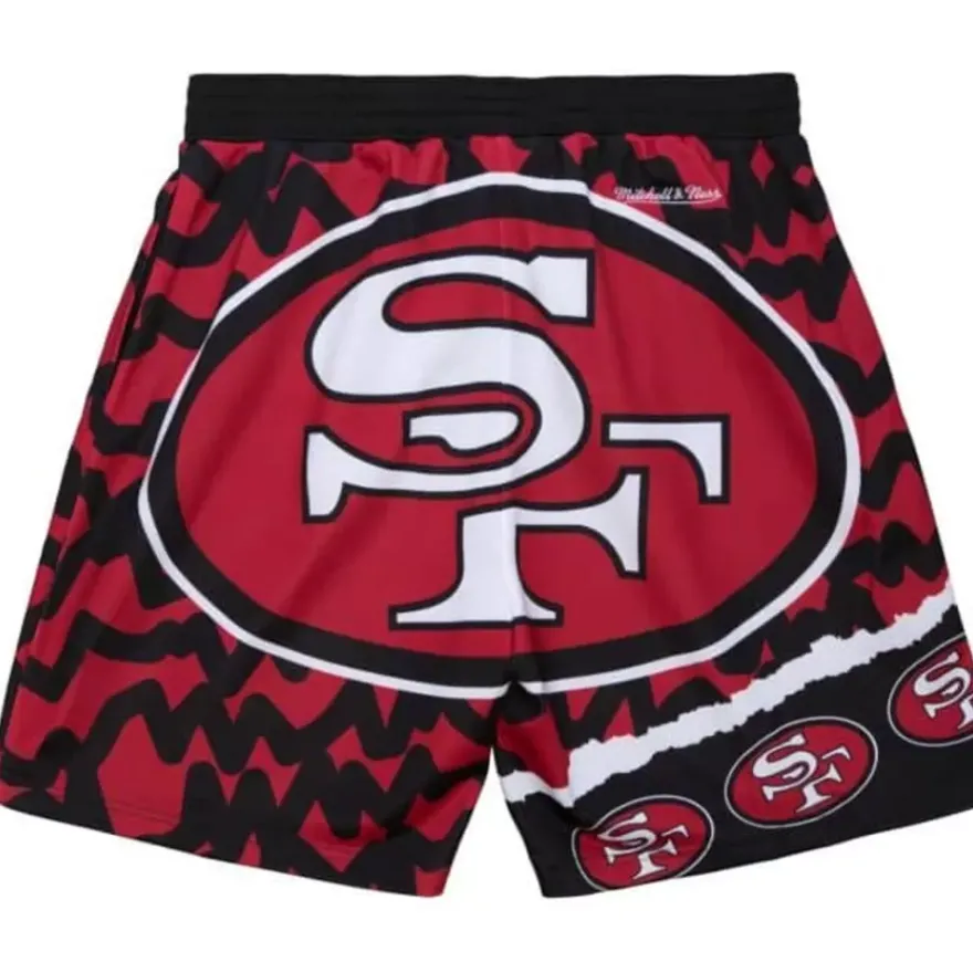 Mitchell & Ness Shorts-Jumbotron 2.0 Sublimated Shorts San Francisco 49Ers