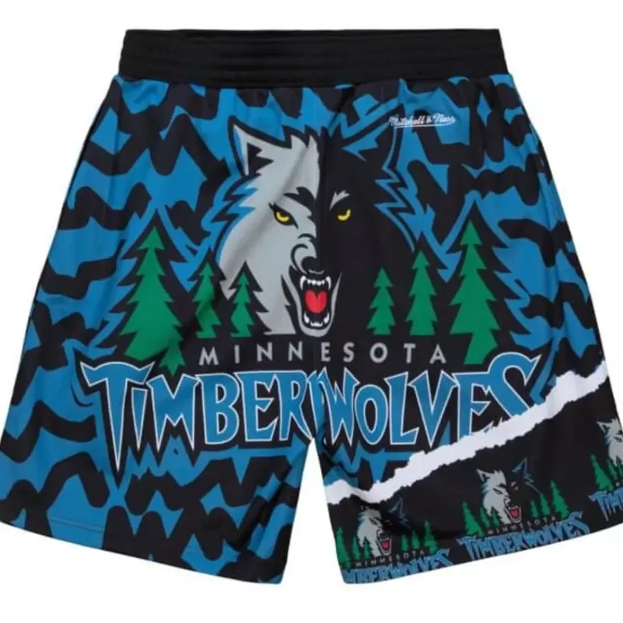 Mitchell & Ness Shorts-Jumbotron 2.0 Sublimated Shorts Minnesota Timberwolves
