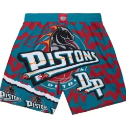 Mitchell & Ness Shorts-Jumbotron 2.0 Sublimated Shorts Detroit Pistons