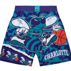 Mitchell & Ness Shorts-Jumbotron 2.0 Sublimated Shorts Charlotte Hornets