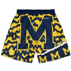 Mitchell & Ness Shorts-Jumbotron 2.0 Sublimated Shorts University Of Michigan