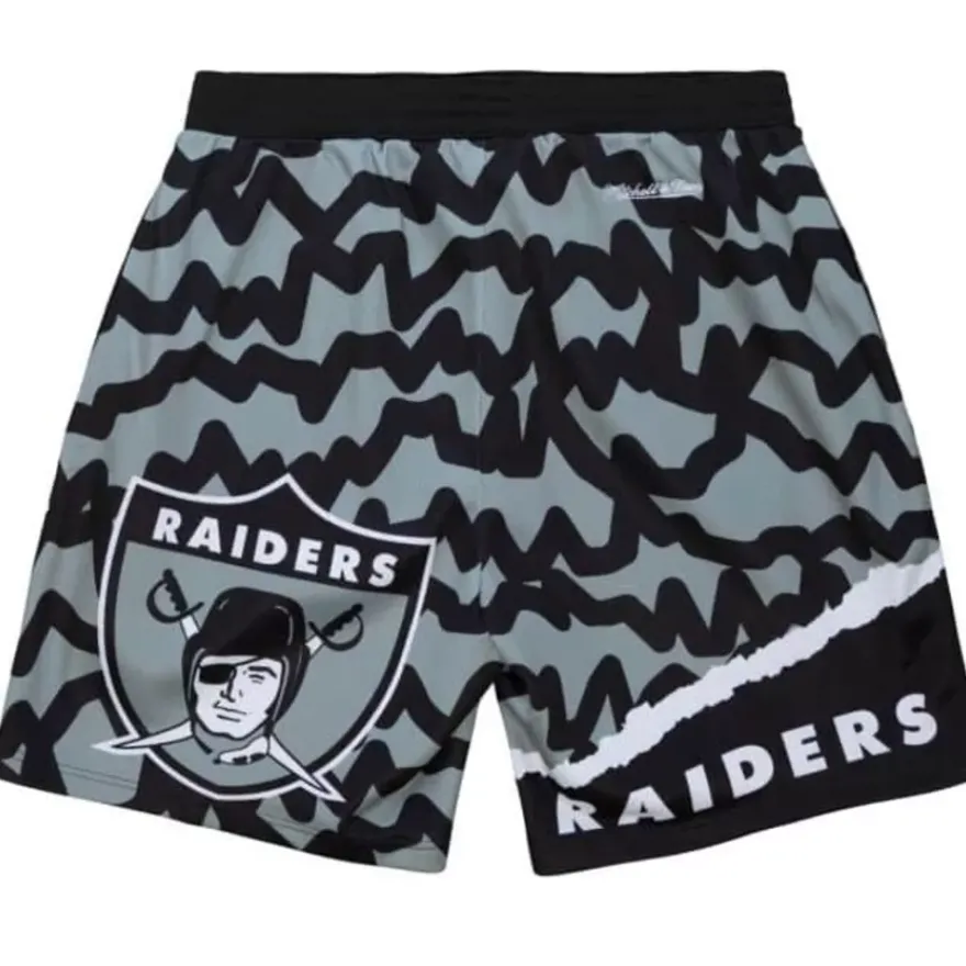 Mitchell & Ness Shorts-Jumbotron 2.0 Sublimated Shorts Oakland Raiders