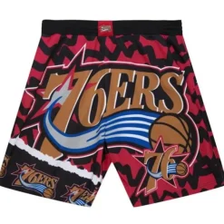 Mitchell & Ness Shorts-Jumbotron 2.0 Sublimated Shorts Philadelphia 76Ers