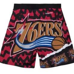 Mitchell & Ness Shorts-Jumbotron 2.0 Sublimated Shorts Philadelphia 76Ers