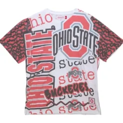 Mitchell & Ness T-Shirts & Tops-Jumbotron 2.0 Sublimated Ss Tee Ohio State