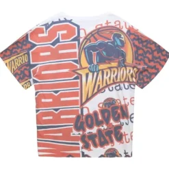 Mitchell & Ness T-Shirts & Tops-Jumbotron 2.0 Sublimated Ss Tee Golden State Warriors