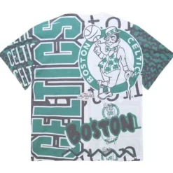 Mitchell & Ness T-Shirts & Tops-Jumbotron 2.0 Sublimated Ss Tee Boston Celtics
