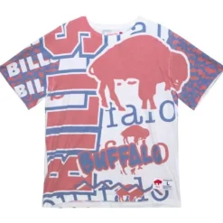 Mitchell & Ness T-Shirts & Tops-Jumbotron 2.0 Sublimated Ss Tee Buffalo Bills