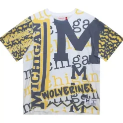 Mitchell & Ness T-Shirts & Tops-Jumbotron 2.0 Sublimated Ss Tee University Of Michigan