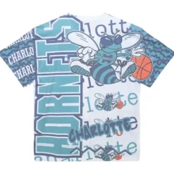 Mitchell & Ness T-Shirts & Tops-Jumbotron 2.0 Sublimated Ss Tee Charlotte Hornets