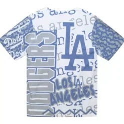 Mitchell & Ness T-Shirts & Tops-Jumbotron 2.0 Sublimated Ss Tee Los Angeles Dodgers