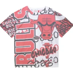 Mitchell & Ness T-Shirts & Tops-Jumbotron 2.0 Sublimated Ss Tee Chicago Bulls