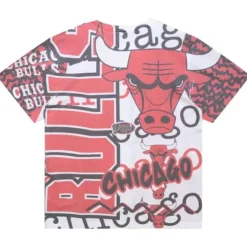 Mitchell & Ness T-Shirts & Tops-Jumbotron 2.0 Sublimated Ss Tee Chicago Bulls