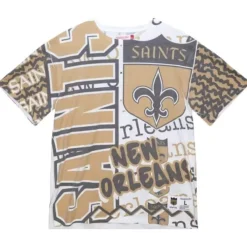 Mitchell & Ness T-Shirts & Tops-Jumbotron 2.0 Sublimated Ss Tee New Orleans Saints