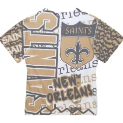 Mitchell & Ness T-Shirts & Tops-Jumbotron 2.0 Sublimated Ss Tee New Orleans Saints