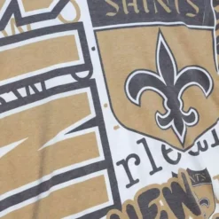 Mitchell & Ness T-Shirts & Tops-Jumbotron 2.0 Sublimated Ss Tee New Orleans Saints