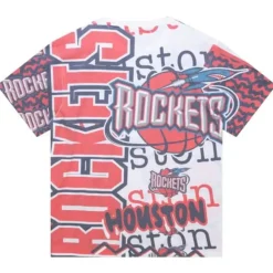 Mitchell & Ness T-Shirts & Tops-Jumbotron 2.0 Sublimated Ss Tee Houston Rockets