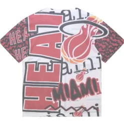 Mitchell & Ness T-Shirts & Tops-Jumbotron 2.0 Sublimated Ss Tee Miami Heat