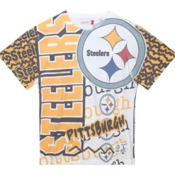 Mitchell & Ness T-Shirts & Tops-Jumbotron 2.0 Sublimated Ss Tee Pittsburgh Steelers
