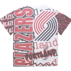 Mitchell & Ness T-Shirts & Tops-Jumbotron 2.0 Sublimated Ss Tee Portland Trail Blazers