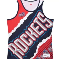 Mitchell & Ness T-Shirts & Tops-Jumbotron 2.0 Sublimated Tank Houston Rockets