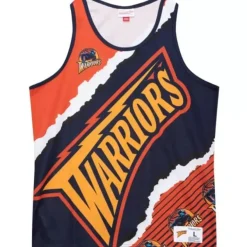 Mitchell & Ness T-Shirts & Tops-Jumbotron 2.0 Sublimated Tank Golden State Warriors