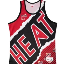 Mitchell & Ness T-Shirts & Tops-Jumbotron 2.0 Sublimated Tank Miami Heat