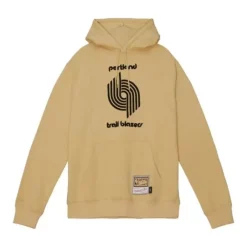 Mitchell & Ness Hoodies & Sweatshirts-Khaki Black Hoodie Portland Trail Blazers