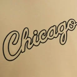 Mitchell & Ness Hoodies & Sweatshirts-Khaki Black Hoody Chicago Bulls