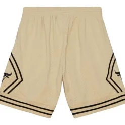 Mitchell & Ness Shorts-Khaki Black Swingman Chicago Bulls 1997-98 Shorts