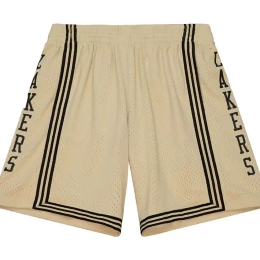 Mitchell & Ness Shorts-Khaki Black Swingman Los Angeles Lakers 1996-97 Shorts