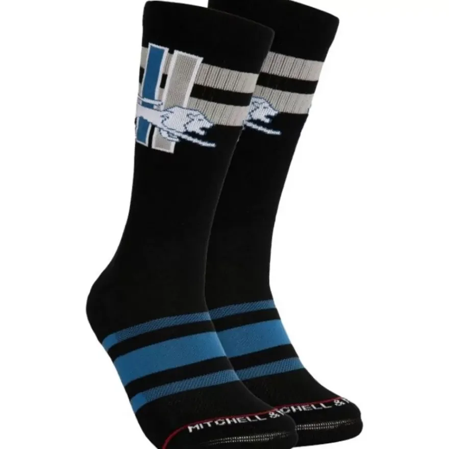 Mitchell & Ness Accessories-Lateral Crew Socks Detroit Lions