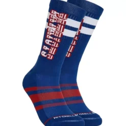 Mitchell & Ness Accessories-Lateral Crew Socks New England Patriots