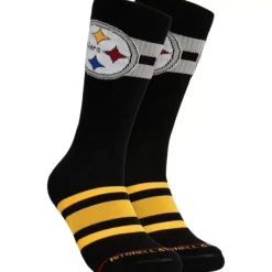 Mitchell & Ness Accessories-Lateral Crew Socks Pittsburgh Steelers