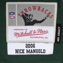 Mitchell & Ness Nfl Legacy-Legacy Nick Mangold New York Jets 2006 Jersey