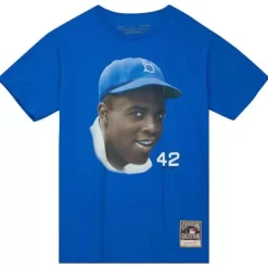Mitchell & Ness T-Shirts & Tops-Legend Portrait Tee Brooklyn Dodgers Jackie Robinson