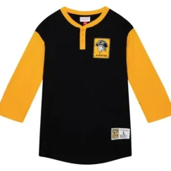 Mitchell & Ness T-Shirts & Tops-Legendary Slub Henley Pittsburgh Pirates