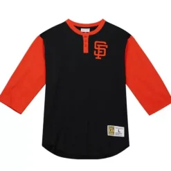Mitchell & Ness T-Shirts & Tops-Legendary Slub Henley San Francisco Giants